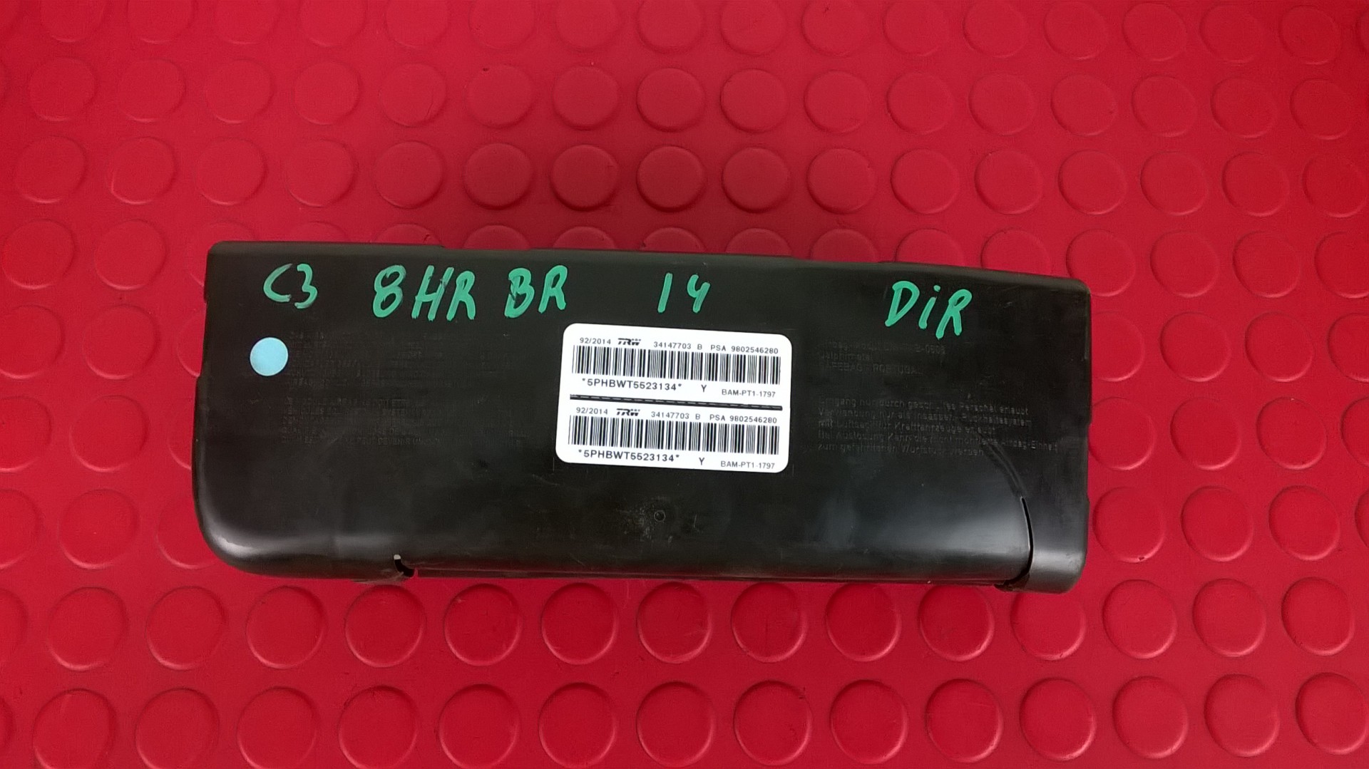 Peças - Airbag Do Banco Direito -  9802546280 / 34147703B / Bam-Pt1-